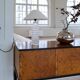 Rare Midcentury Modern crystal bubble table lamp by Orrefors Carl Fagerlund.