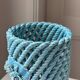 Woven ceramic vase