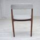 Années 1960, design danois par Th.Harlev, modèle 205, ensemble de 4 chaises rembourrées