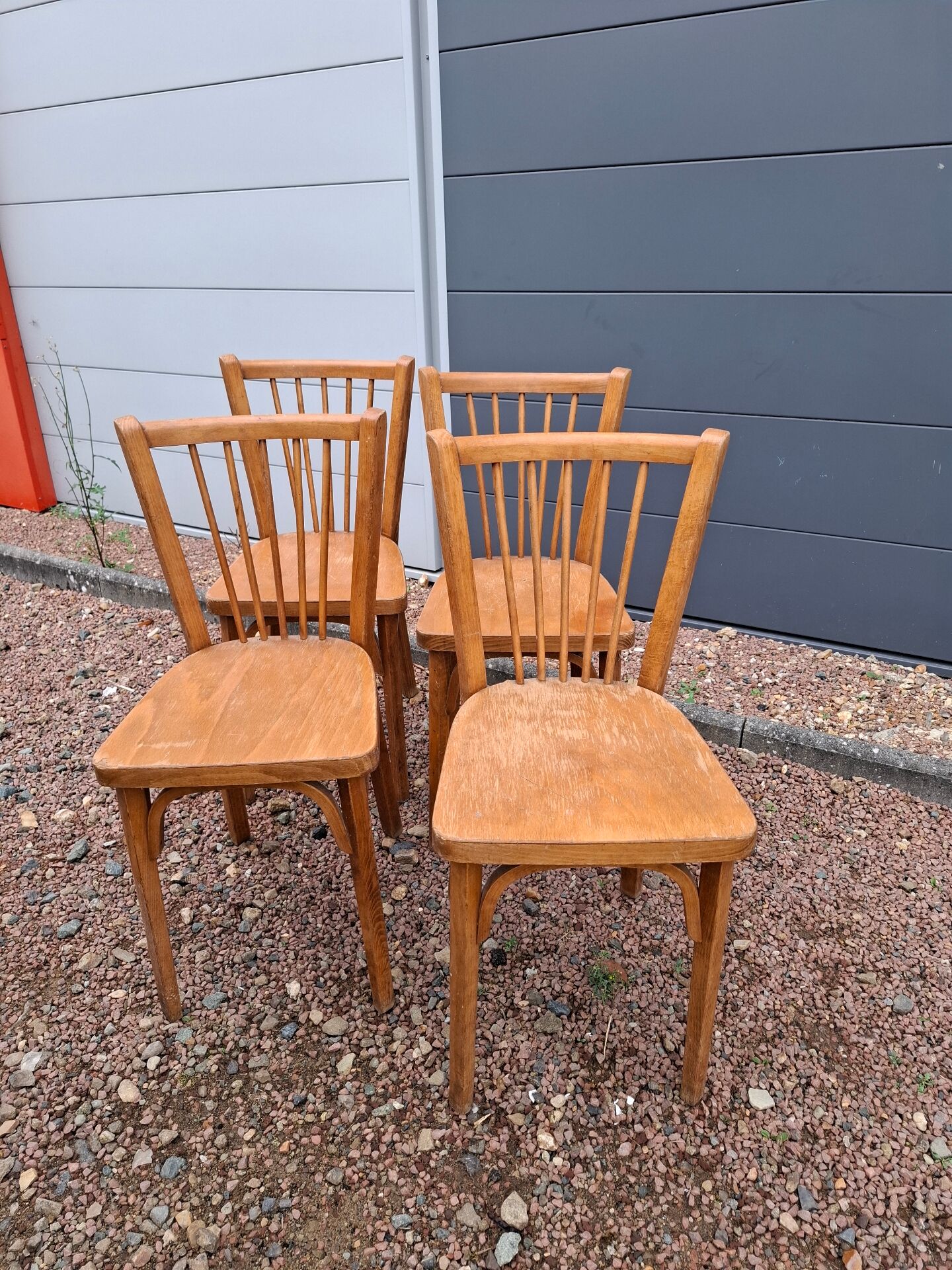 4 vintage Baumann chairs