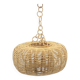 Pendant light / lamp in rattan / wicker / natural fibers, vintage