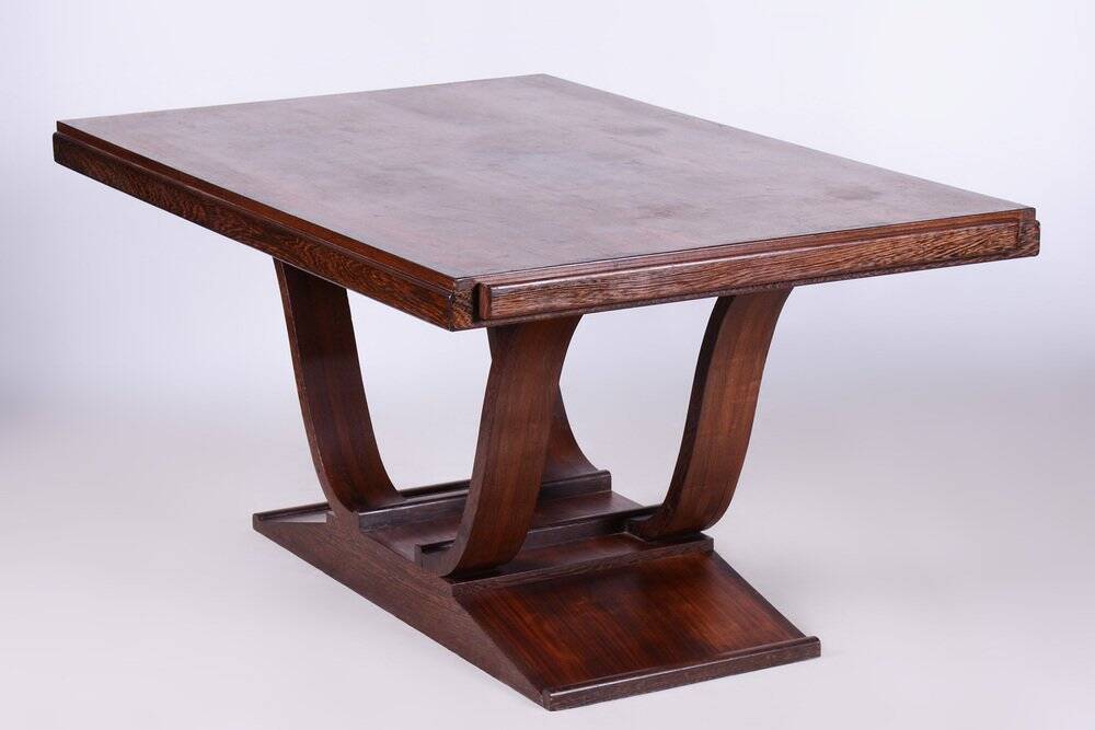 Art Deco Folding Table in Wengé, France, 1920s