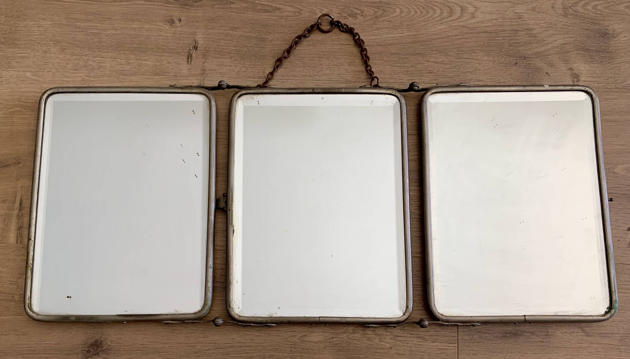 Miroir triptyque de barbier