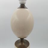Large brass and glass lamp