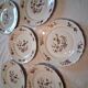 6 flat plates made of genuine porcelain in very good condition.