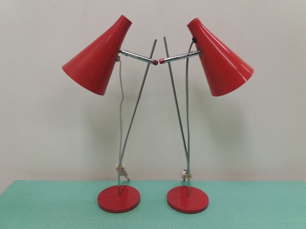 Lampes De Table Du milieu Du Siècle Par Josef H?rka Pour napako 1960