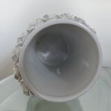 White slip ceramic vase, Italy, 1980s