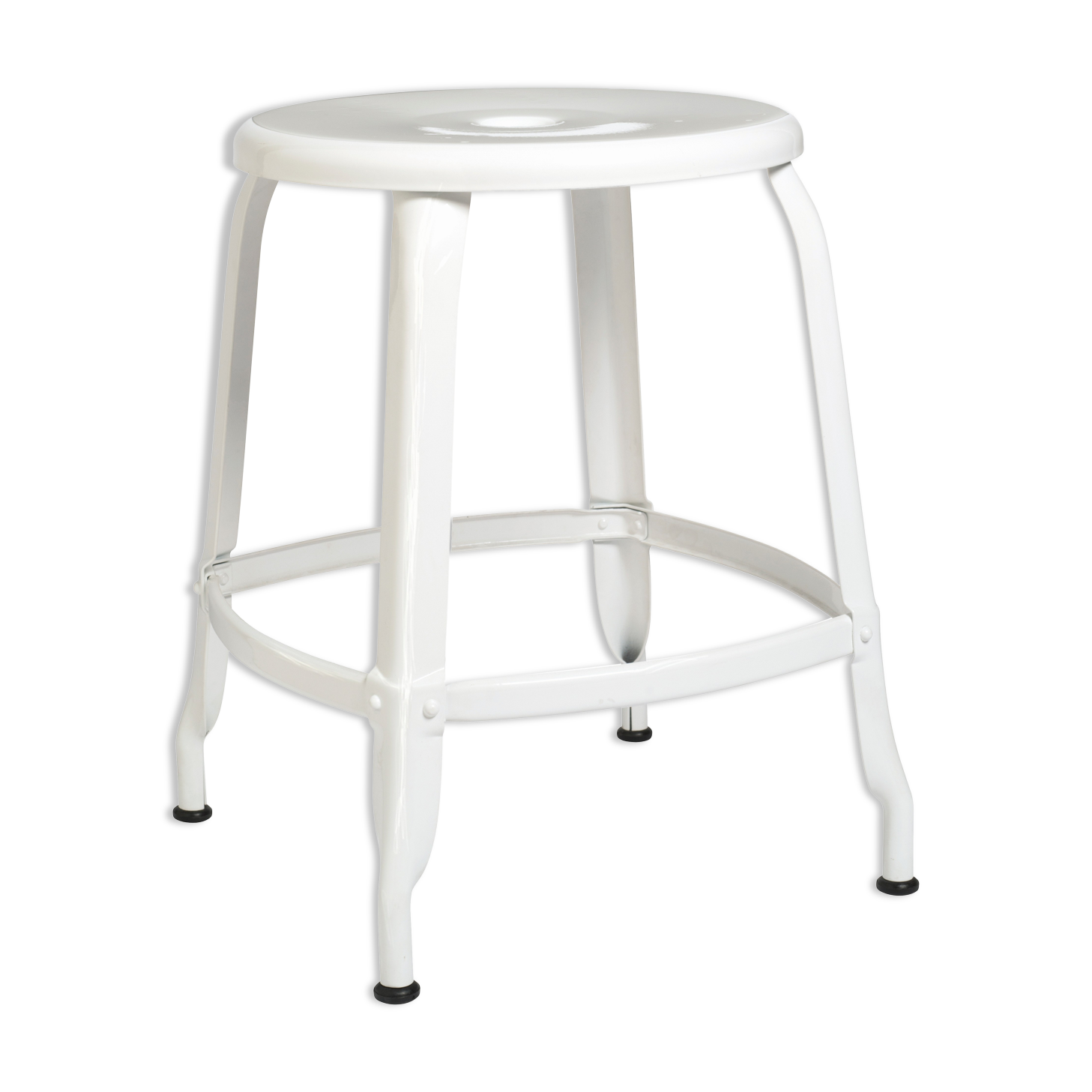 Tabouret H45 Nicolle blanc signalisation Ral 9003