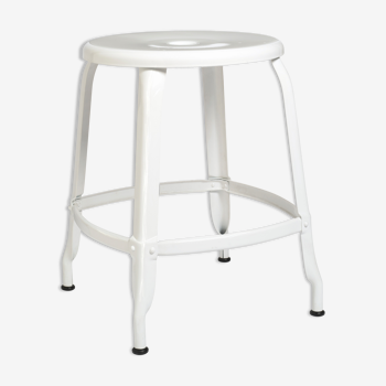 Stool H45 Nicolle white signage Ral 9003