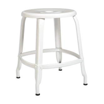Stool H45 Nicolle white signage Ral 9003