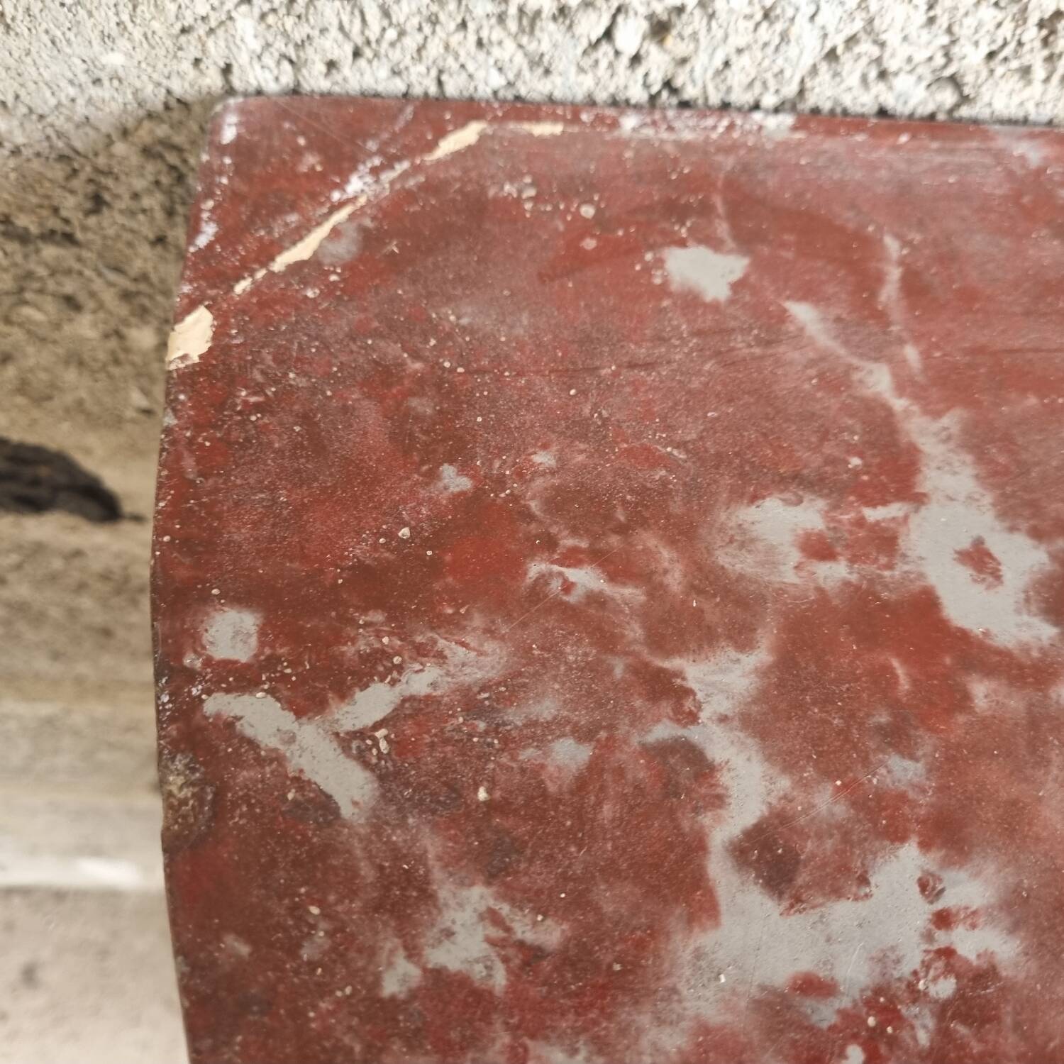 Marble fireplace mantel from 1950.