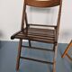 Exotic wood folding chair