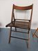 Exotic wood folding chair
