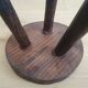 Vintage brutalist tripod stool