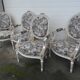 Four medallion armchairs