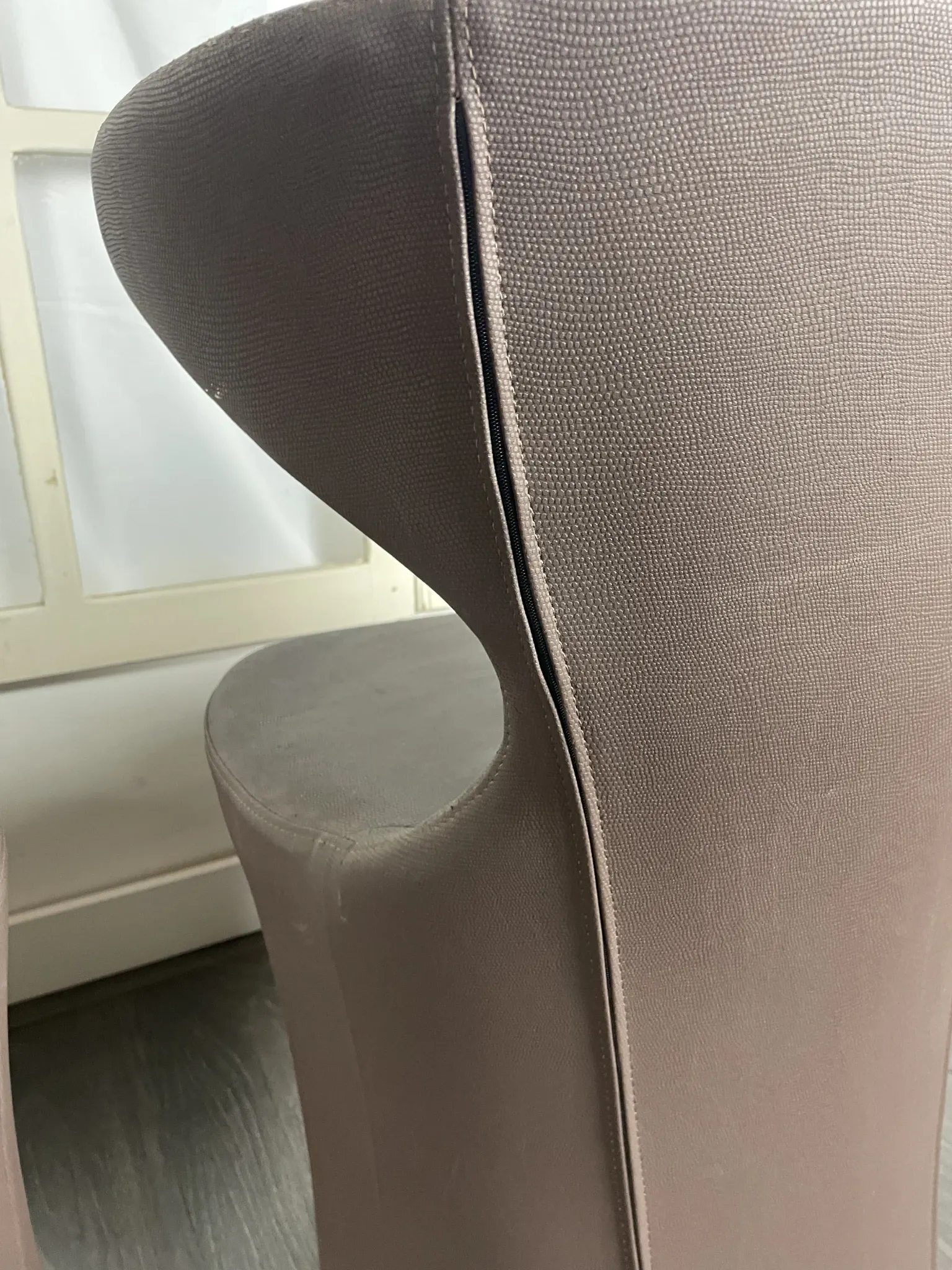 Pair of faux leather armchairs from the 1980s