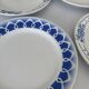 Lot of 4 antique earthenware plates from 1950, Saint Amand - plates bl
