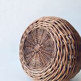 Large round wicker basket