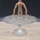 Manage transparent cake pie footed dish