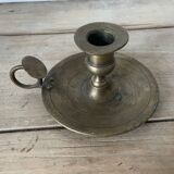 Old brass candle holder