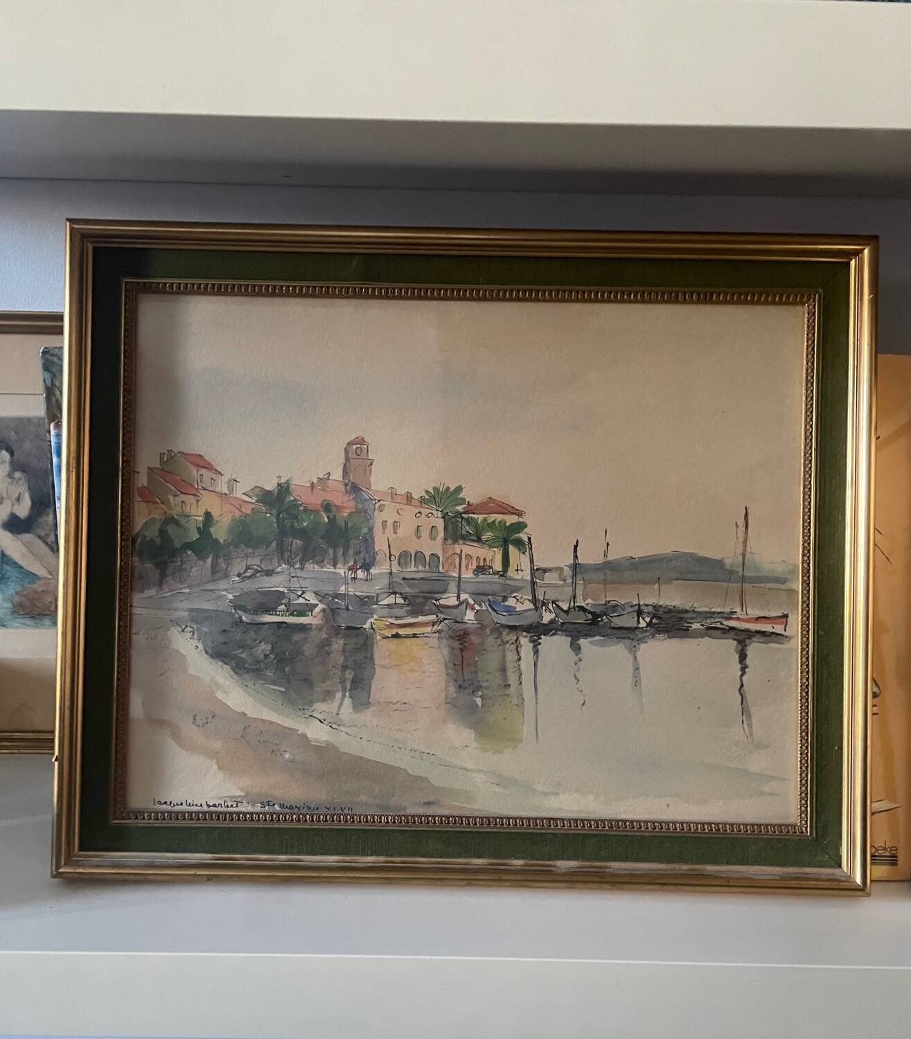 watercolour from the 1930s by Jacqueline Barbet