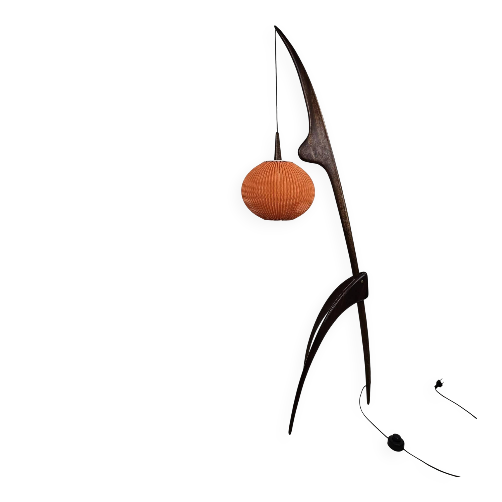 Floor lamp “Praying Mantis” by Rispal – France 1950s