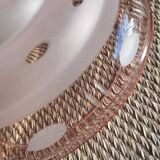 Art Deco pink glass lampshade