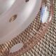 Art Deco pink glass lampshade