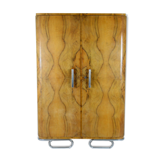 Bauhaus chromed tubular steel wardrobe, 1930s