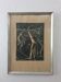 Vintage art deco tennis linocut