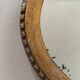 Old oval mirror stitched
