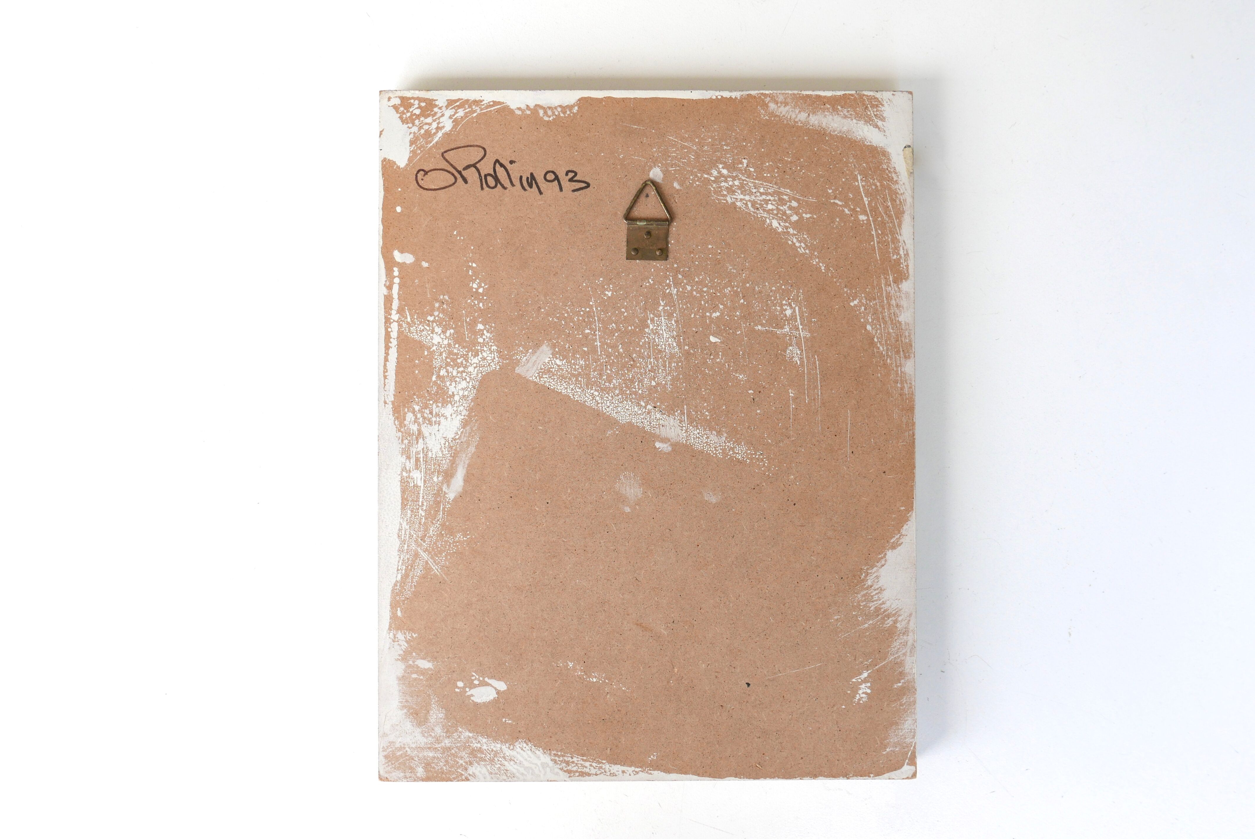 Peinture abstraite signée, années 90