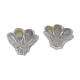 Lot of crystal flower candle holders.