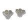 Lot of crystal flower candle holders.