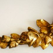 Pediment, gilded bronze, ornament for mirror, piece of furniture, signed Jacquet Grelier