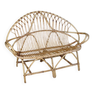 Rattan bench