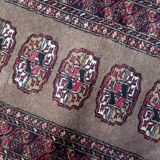 Antique Uzbek Bukhara handmade rug 82cm x 122cm (1920s)