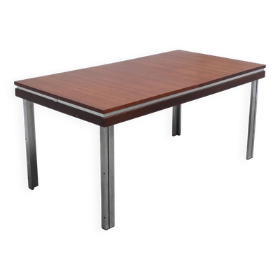 Table à manger extensible par Roger De Winter pour E.M.Y., années 1960.