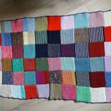 Wool patchwork blanket