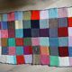 Plaid patchwork en laine