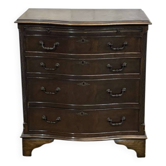 Commode anglaise des années 1950 en acajou avec une tablette