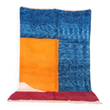 Handmade traditional Berber rug with colourful patterns, size 150/250cm.