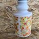 Old White Opaline Pendant Lamp + Yellow Orange Decor 70s Vintage