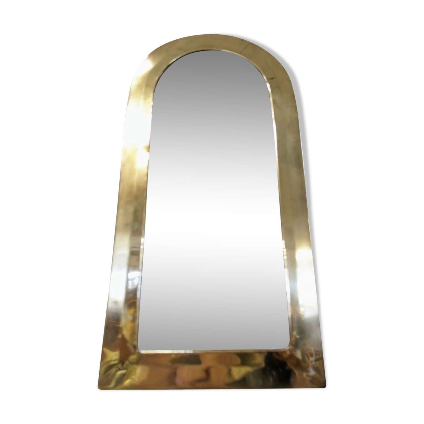Urdu mirror in solid brass