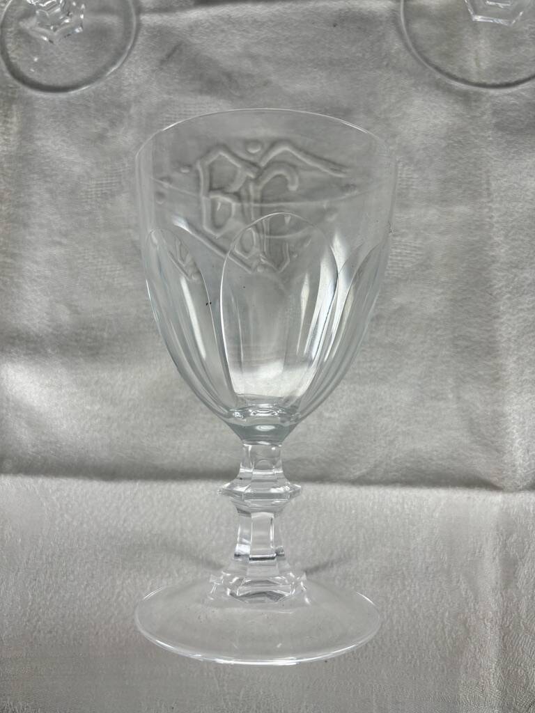 Verres cristal vintage1980 x 20