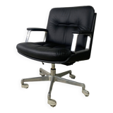 Office Chair In Leatherette On Wheels By Vaghi, Italy, 1960s
