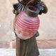 Art nouveau bronze lamp, by léo laporte blairsy et daum