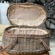 Bressan basket in old wicker, with handles and closure