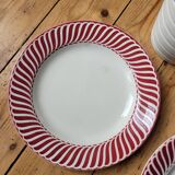 Two Jaquot Digoin Sarreguemines flat plates