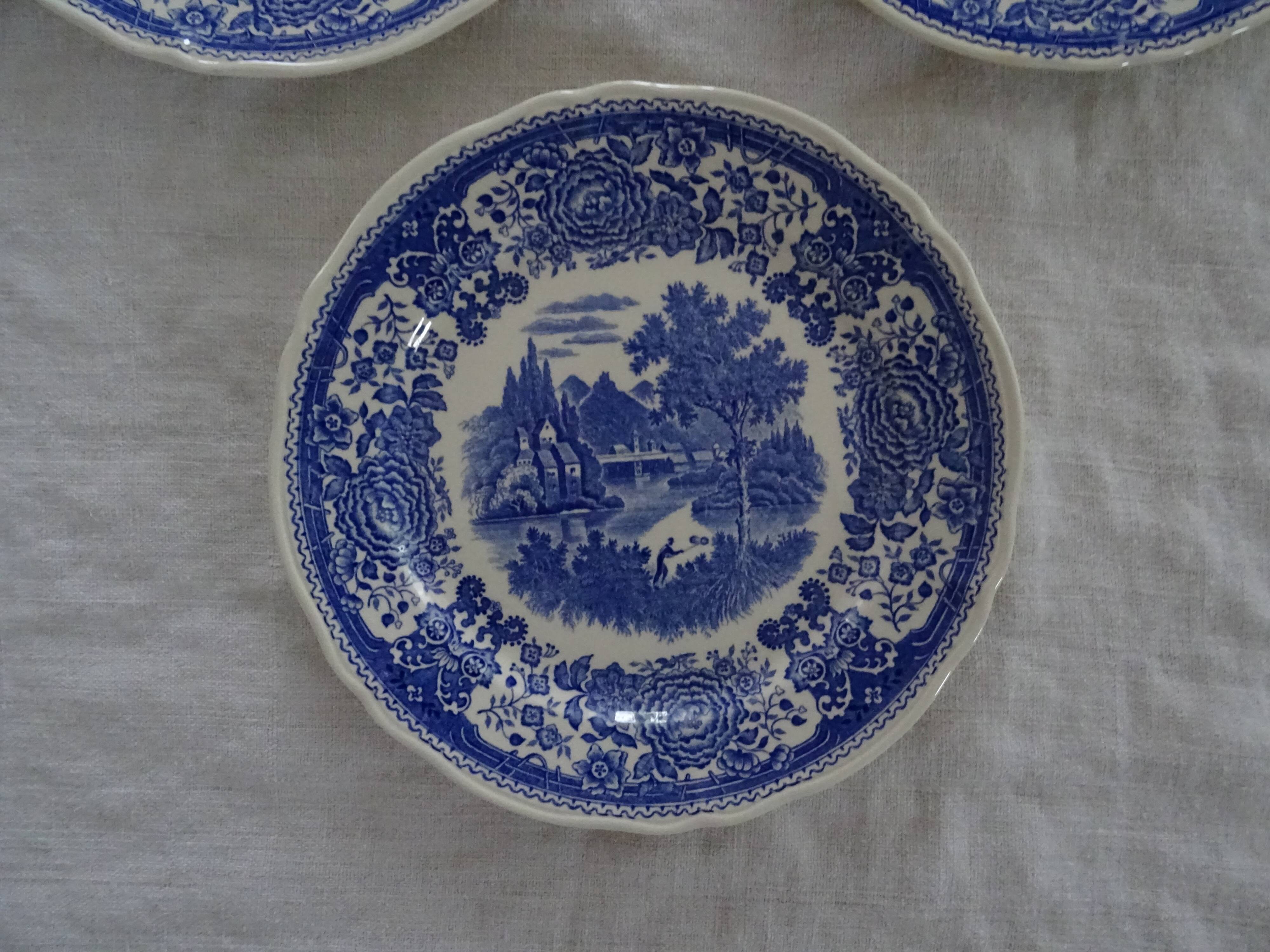 5 assiettes Villeroy et Boch Burgenland bleu faience | Selency